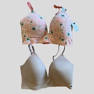 NWT Lucky Brand 38C wireless bra pair